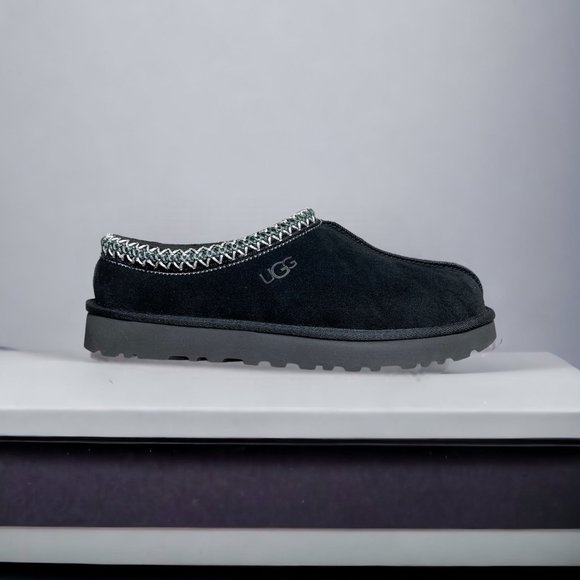 UGG Women's Tasman II Slipper in Black Suede - Picture 2 of 6